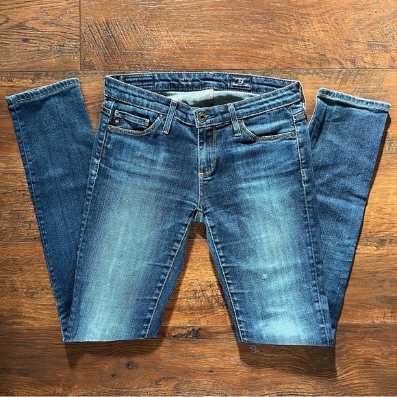 Adriano Goldschmied The Stilt Cigarette Leg Dark Wash Women’s Jeans Size 25R - Picture 2 of 11